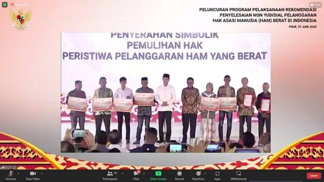 
					Kick Off Pelaksanaan Rekomendasi Penyelesaian Non Yudisial Pelanggaran HAM Berat Di Indonesia