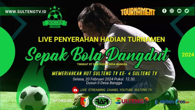 
					LIVE : DERO BOAS & DANCE, PENYERAHAN PIALA TURNAMEN SEPAK BOLA SULTENG TV CUP 2024