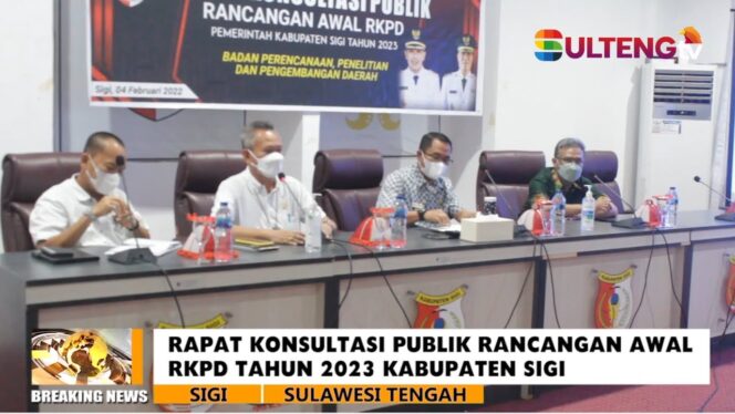 
					RAPAT KONSULTASI PUBLIK RANCANGAN AWALRKPD TAHUN 2023 KABUPATEN SIGI